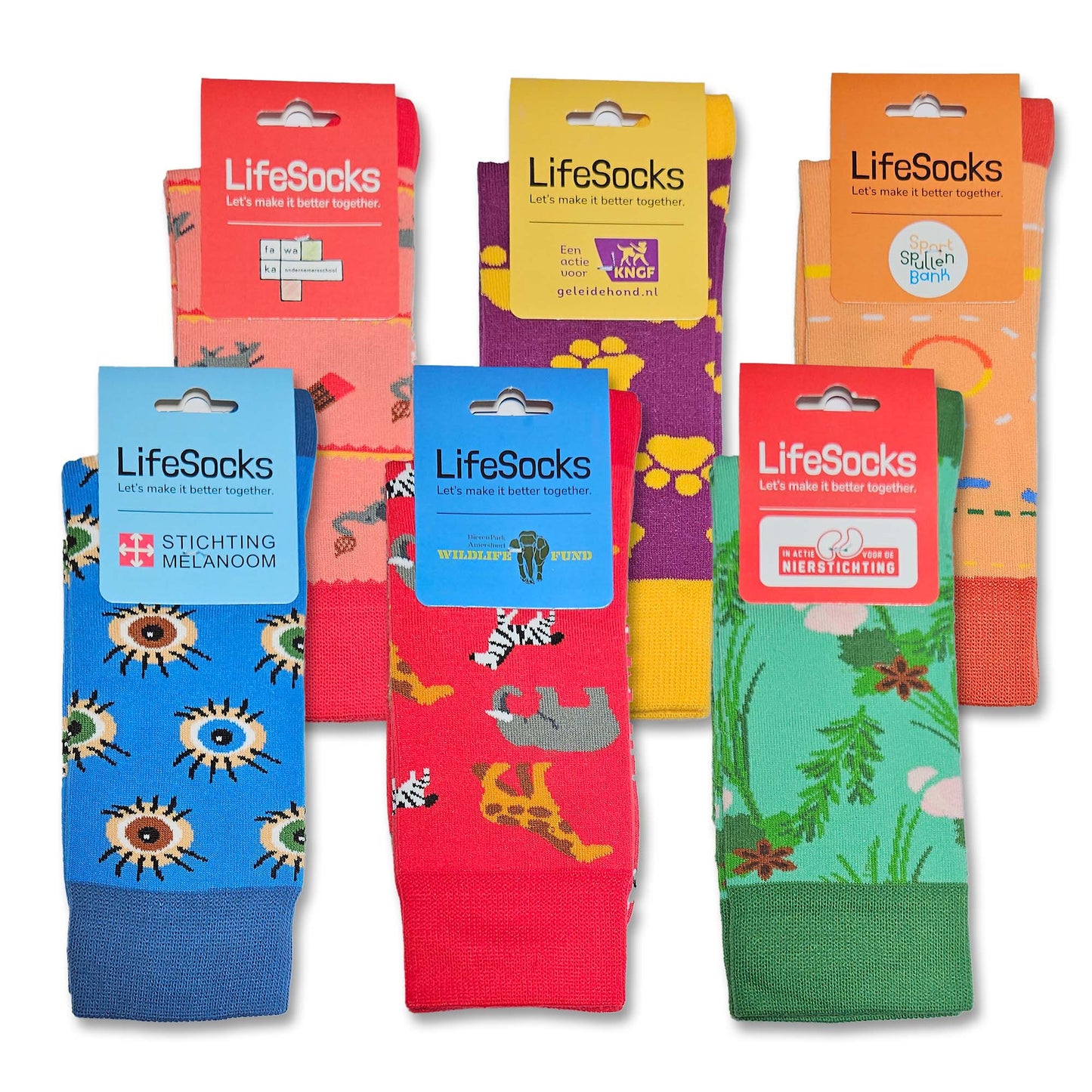 LifeSocks Originals - Maat 37 - 42 Combinatiepakket