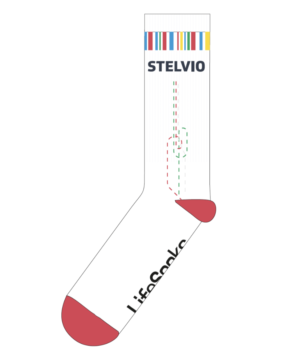 Stelvio for life sportsok schets LifeSocks